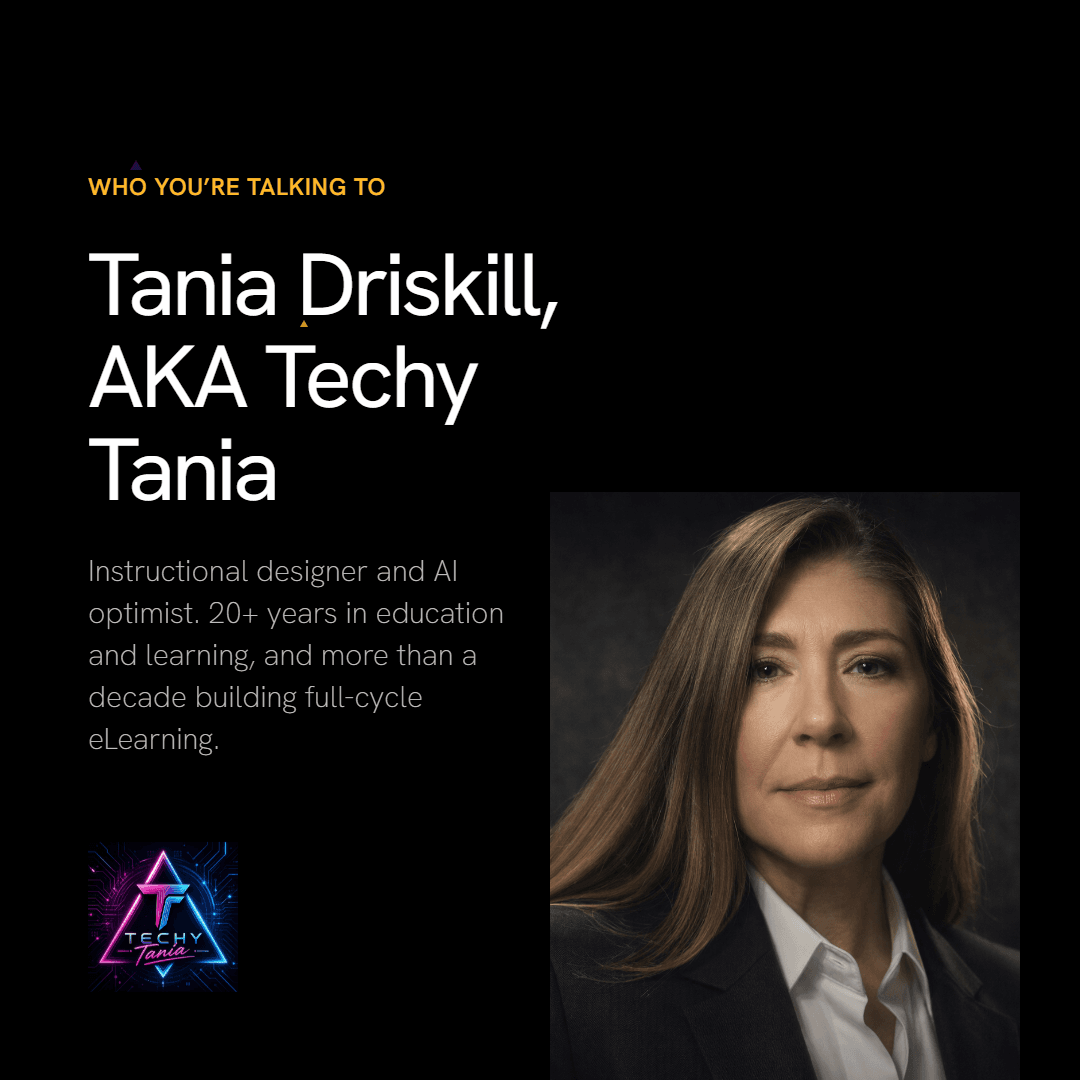 Tania Driskill, AKA Techy Tania